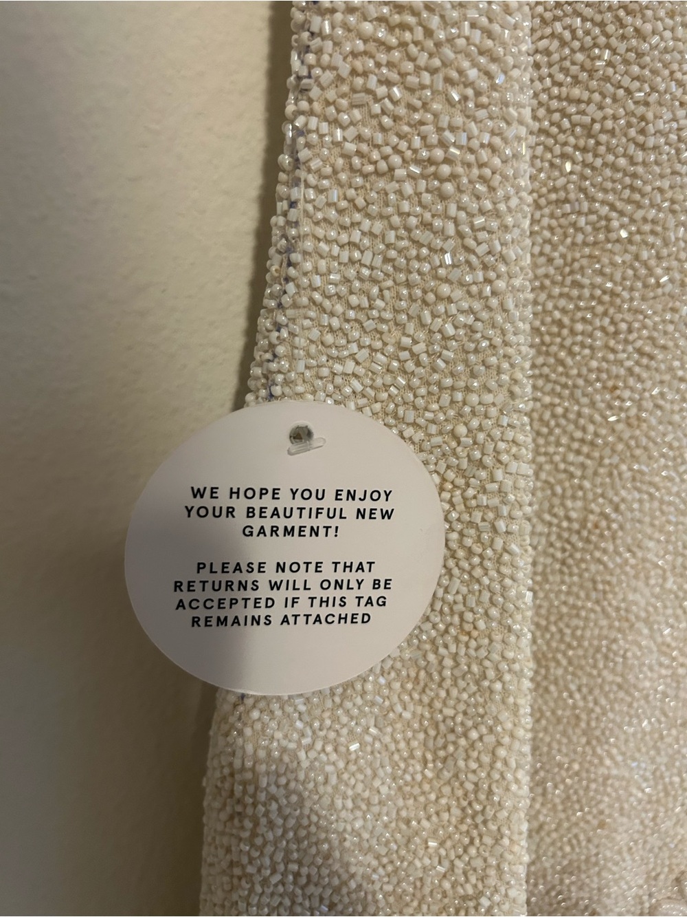 STAUD Cream Le Sable Beaded Mini Dress - Picture 7 of 11